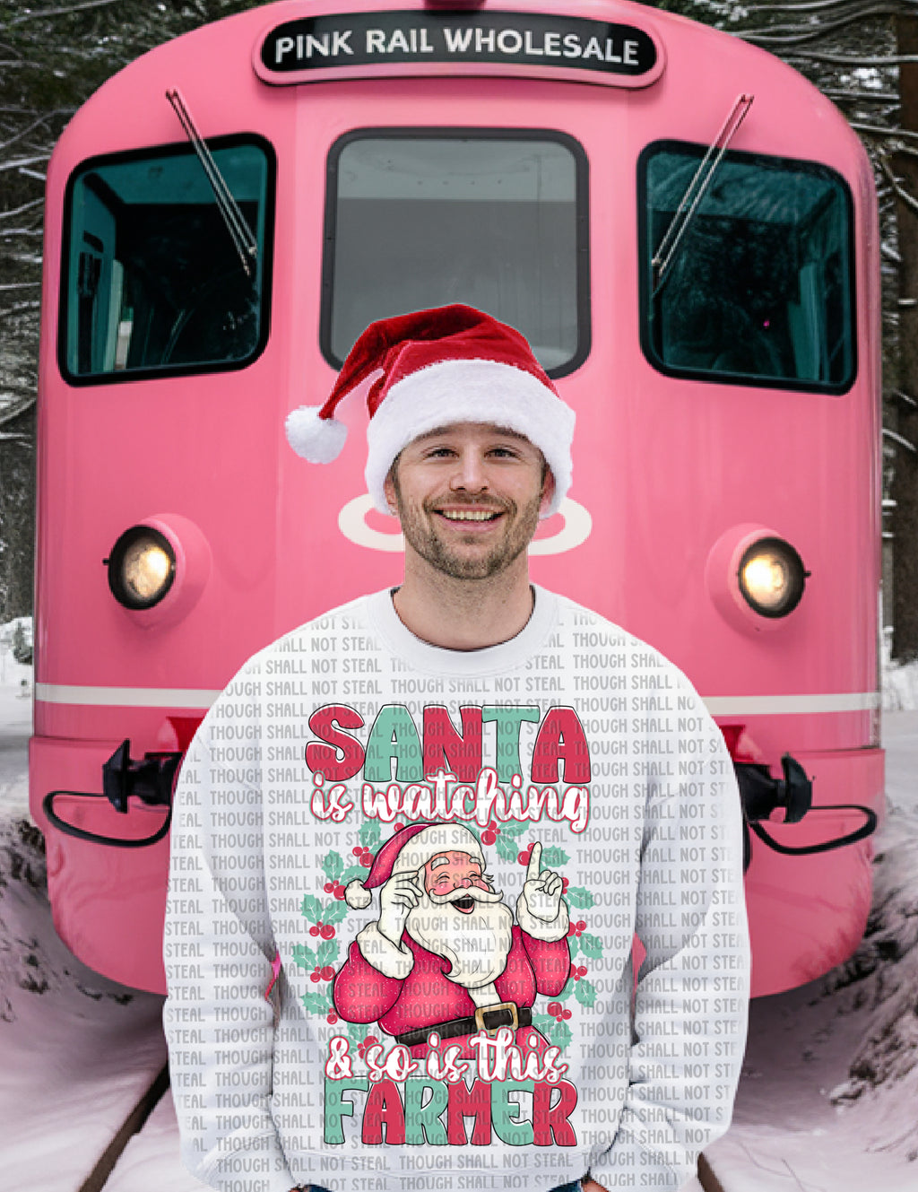 12-546 Santa is Watching - Choose your Profession (E-H) Completed Tee