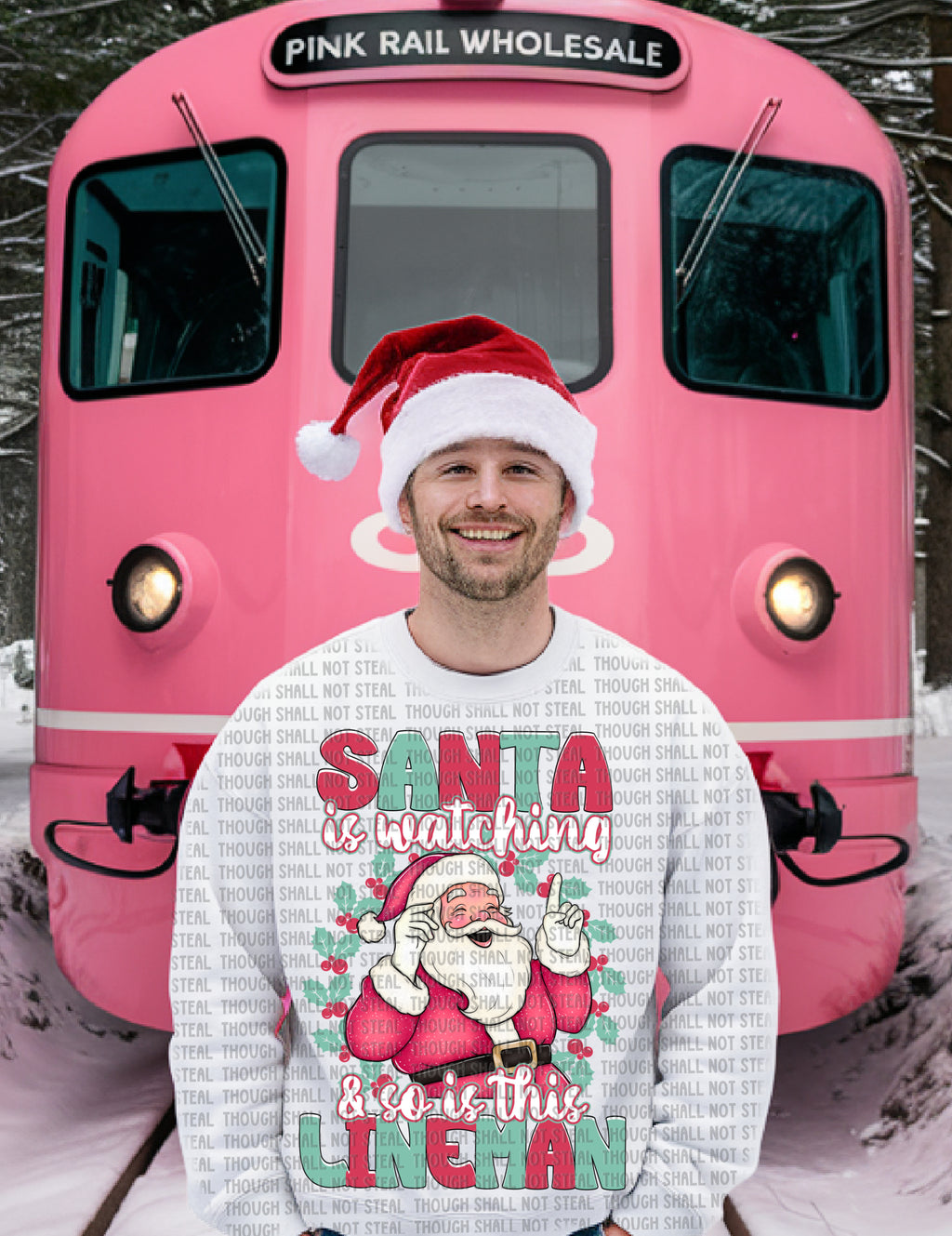 12-546 Santa is Watching - Choose Your Profession (I-N) DTF TRANSFER ONLY