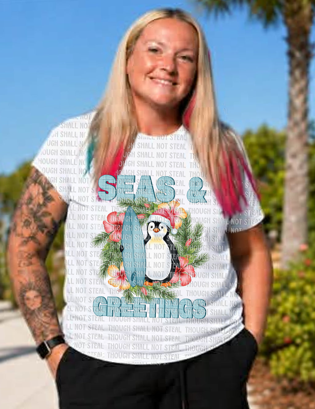 12-555 Seas and Greetings Completed Tee