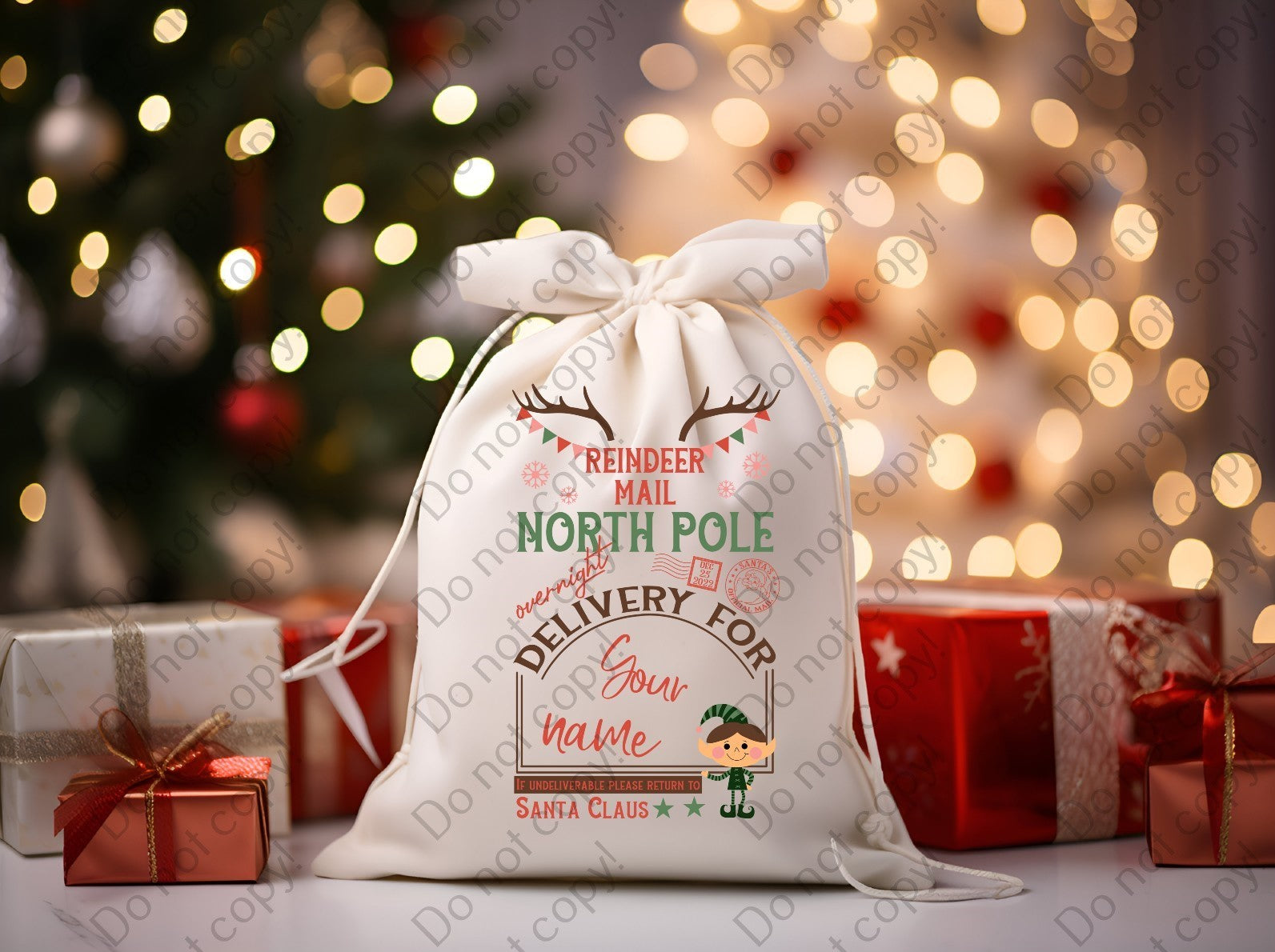 12-T-10 Reindeer Mail 2 DTF TRANSFER ONLY