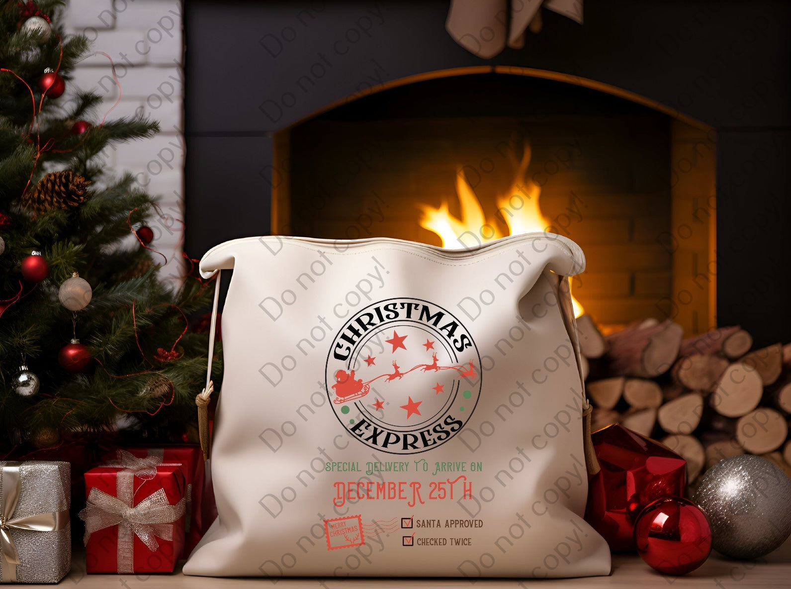 12-T-22 Christmas Express DTF TRANSFER ONLY