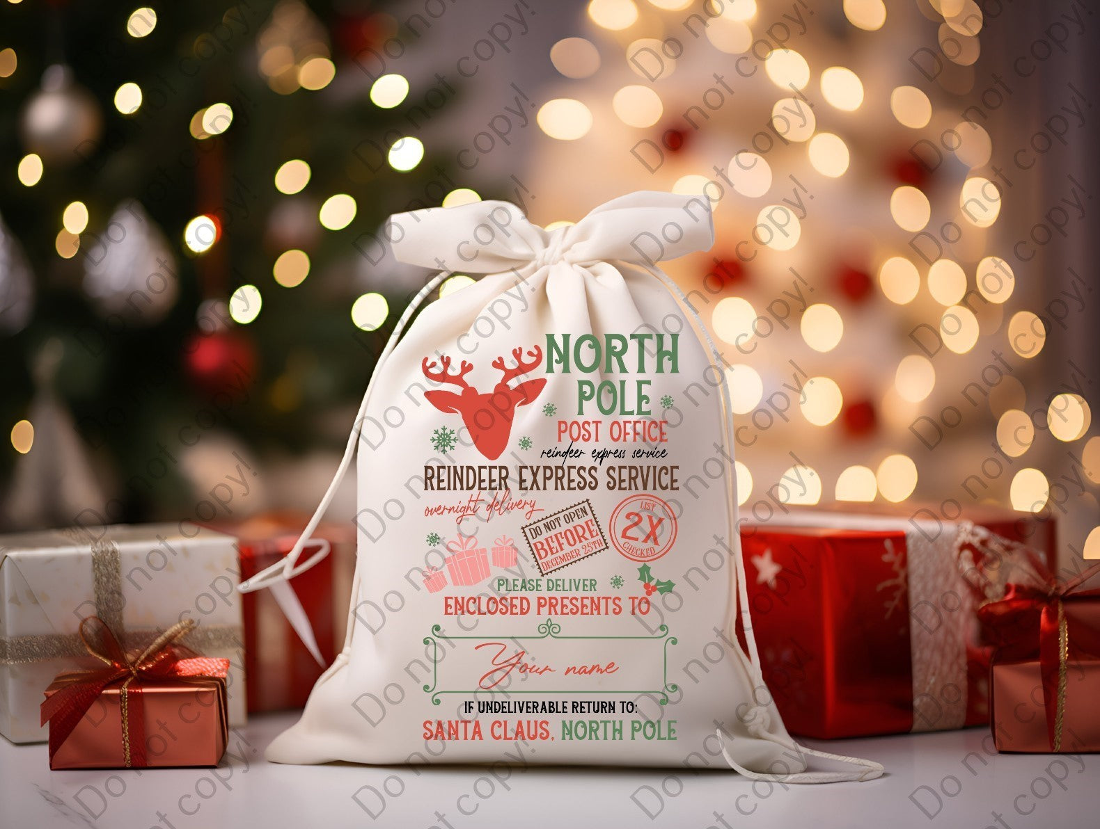 12-T-2 North Pole Post Office 2 DTF TRANSFER ONLY