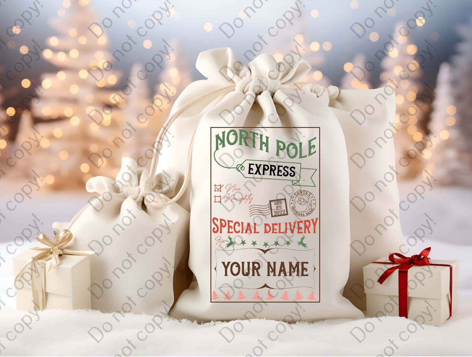 12-T-6 North Pole Special Delivery Completed Tee