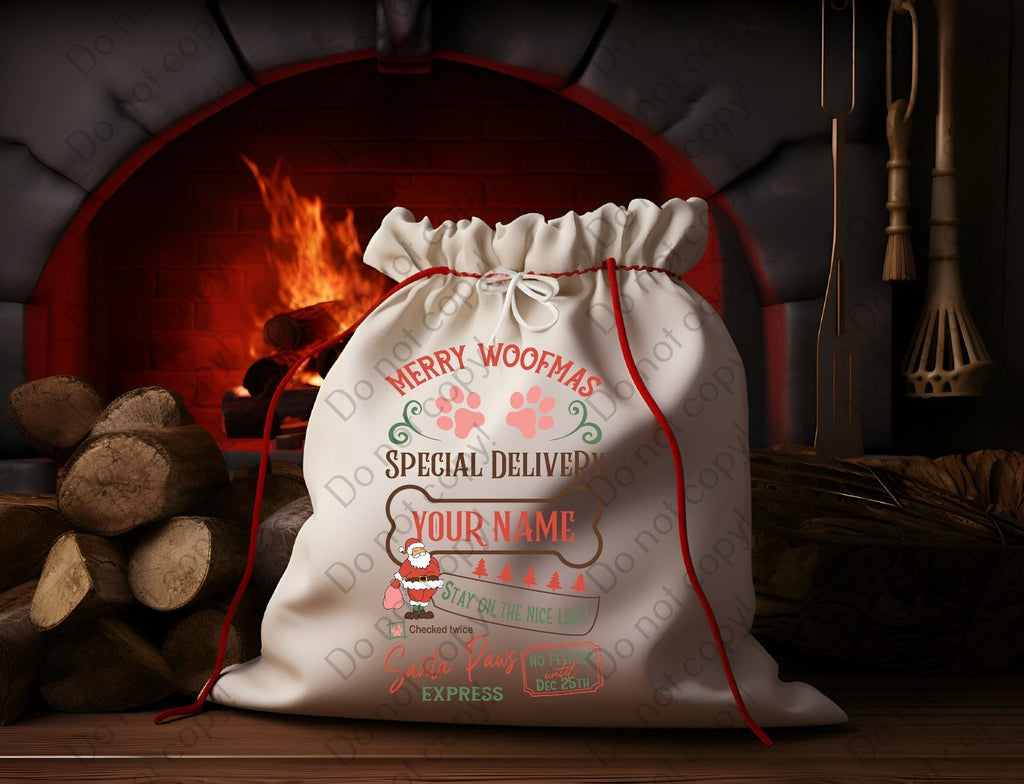 12-T-7 Merry Woofmas Completed Tee