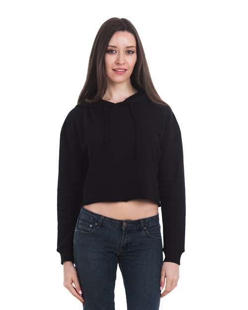 Women's Cropped Fleece Hooded Sweatshirt