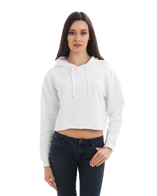Women's Cropped Fleece Hooded Sweatshirt