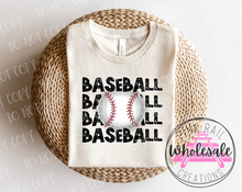 Load image into Gallery viewer, 13-04 Baseball Stack Completed Tee
