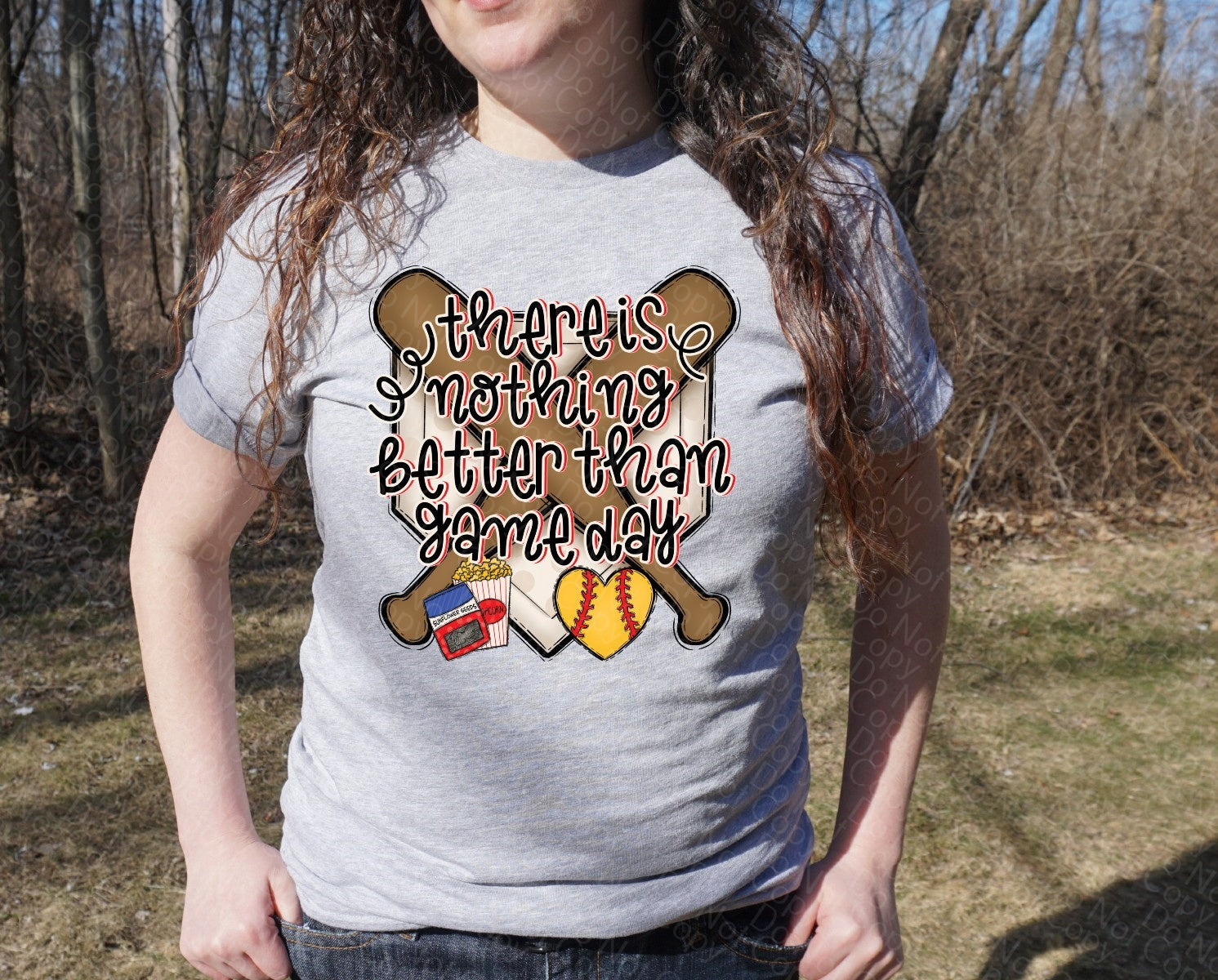 13-102 nothing better than game day softball Completed Tee