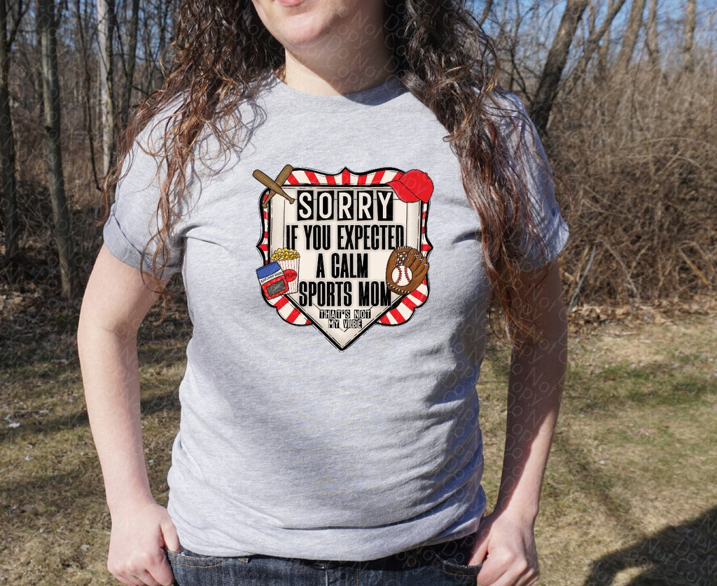 13-104 calm mom baseball Completed Tee