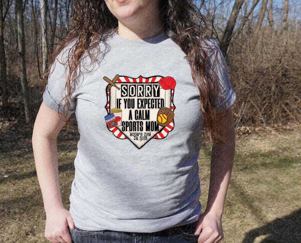 13-105 calm mom softball Completed Tee