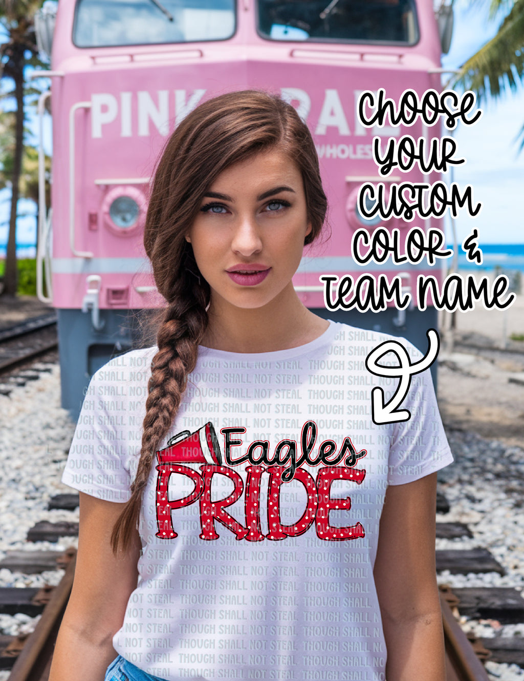 13-123 Team Pride Custom Color and Team Name Completed Tee