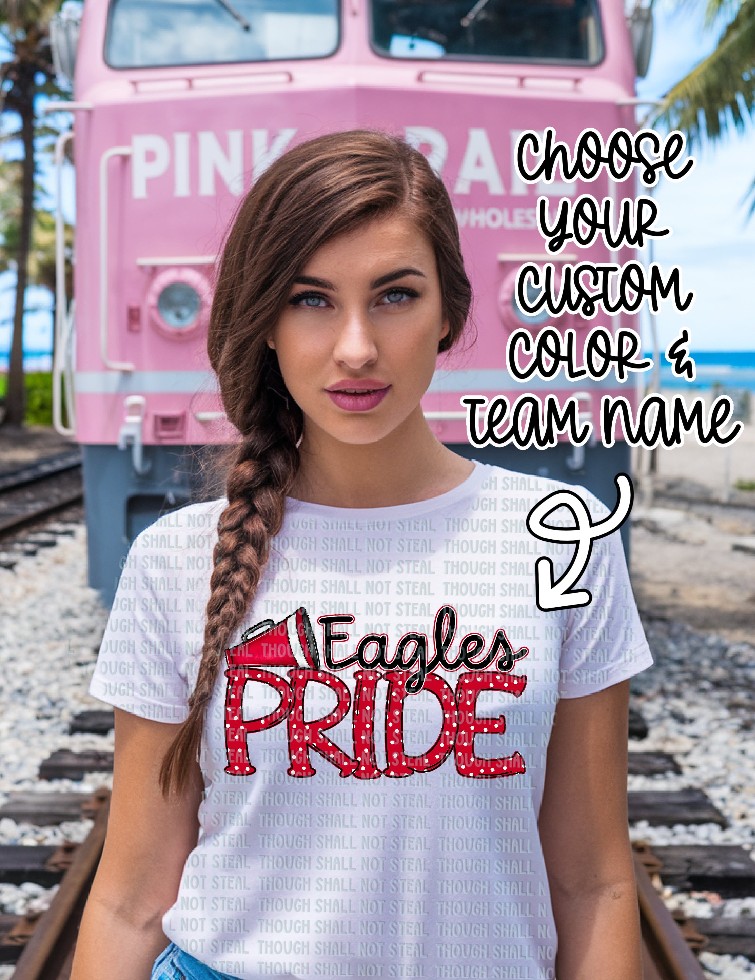 13-123 Team Pride Custom Color and Team Name Completed Tee