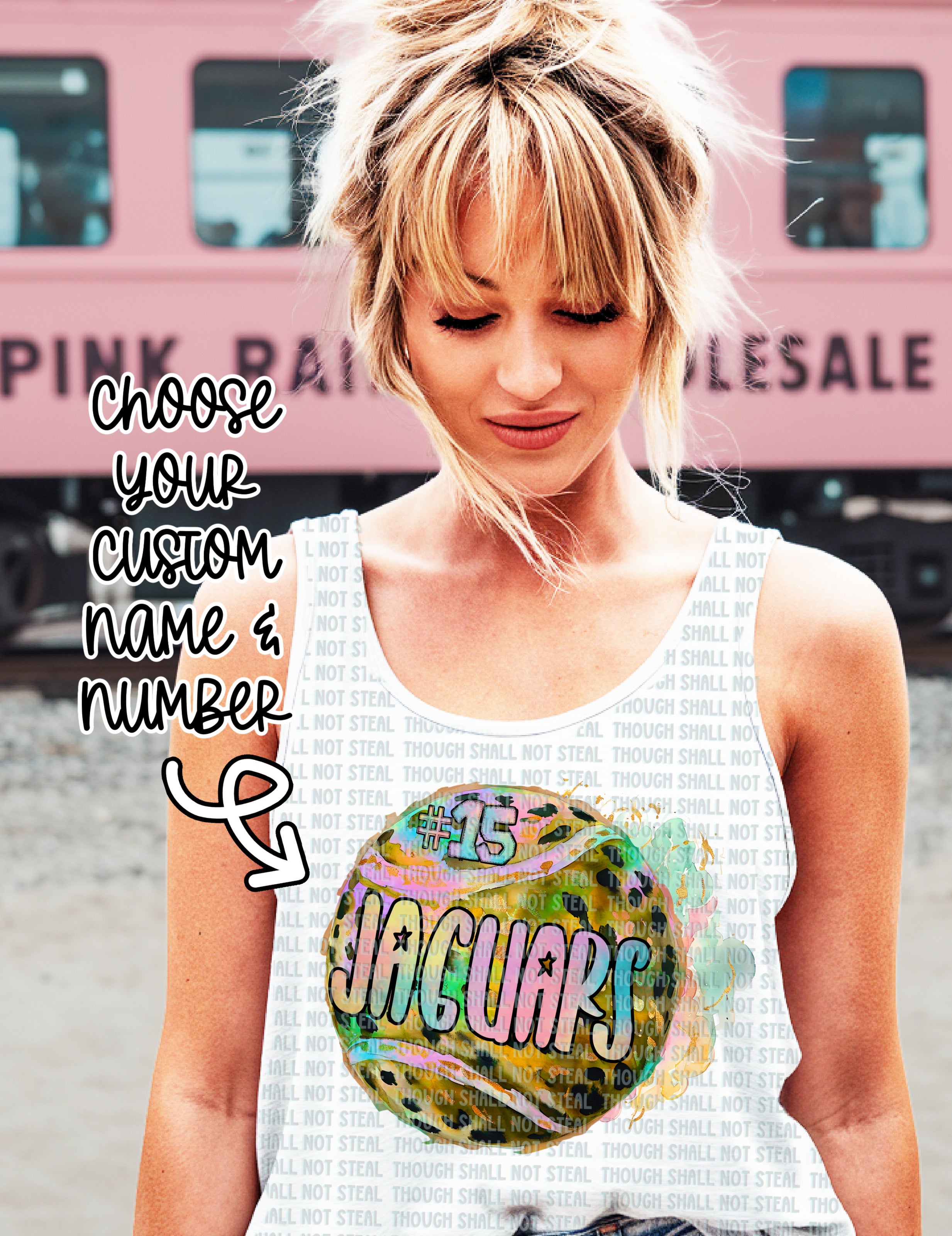 13-134 Tennis with Custom Name and Number Completed Tee