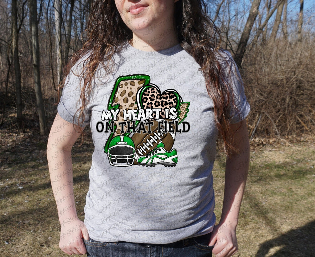 13-146 My Heart is on that Field (Choose Color) Completed Tee