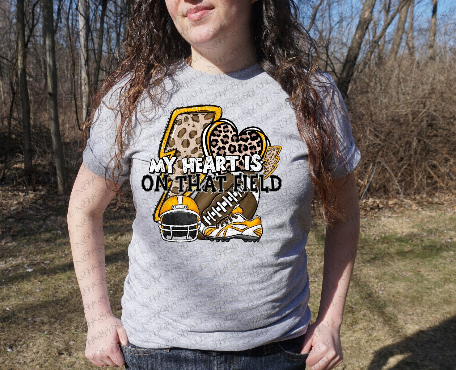 13-146 My Heart is on that Field (Choose Color) Completed Tee