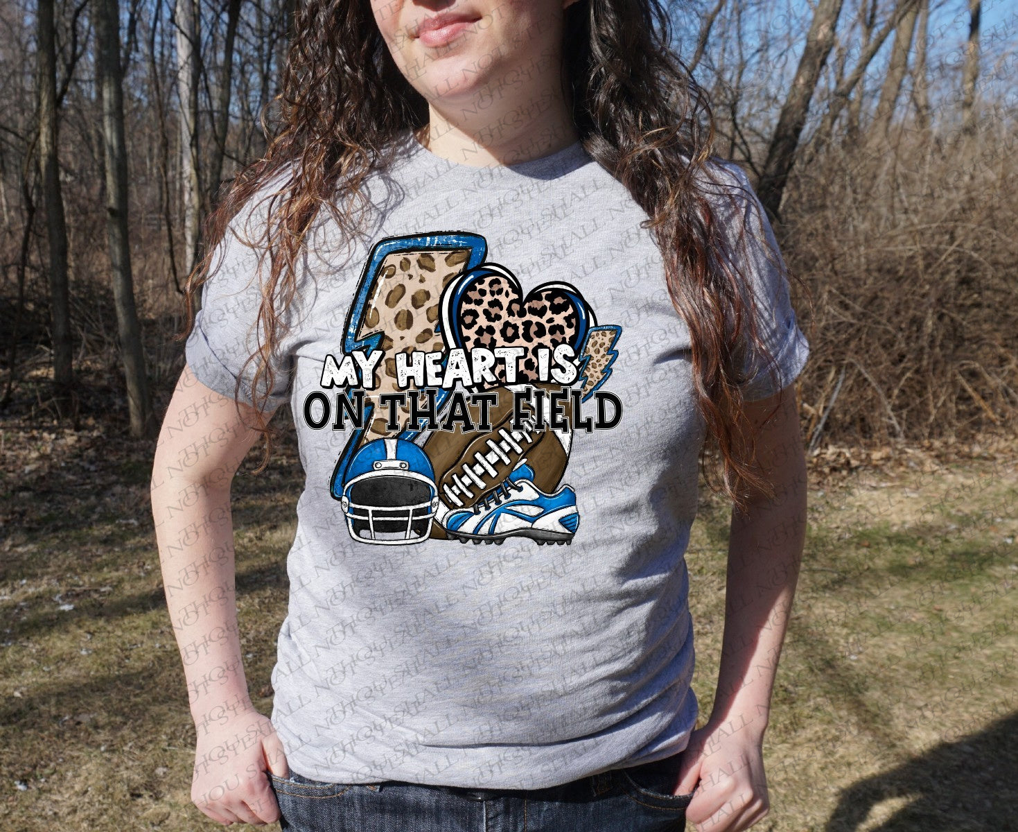 13-146 My Heart is on that Field (Choose Color) Completed Tee