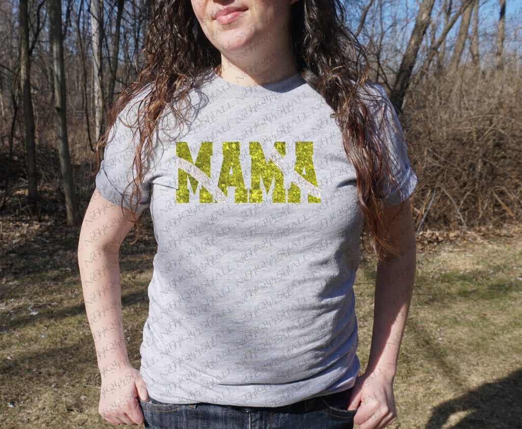 13-149 Glitter Sequin Mama Completed Tee