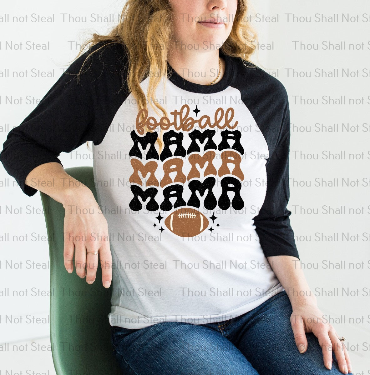 13-167 Football Mama DTF TRANSFER ONLY