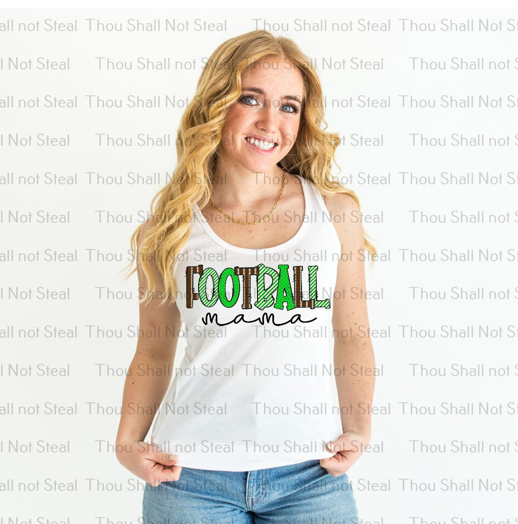 13-168 Football Mama (Choose Color) DTF TRANSFER ONLY