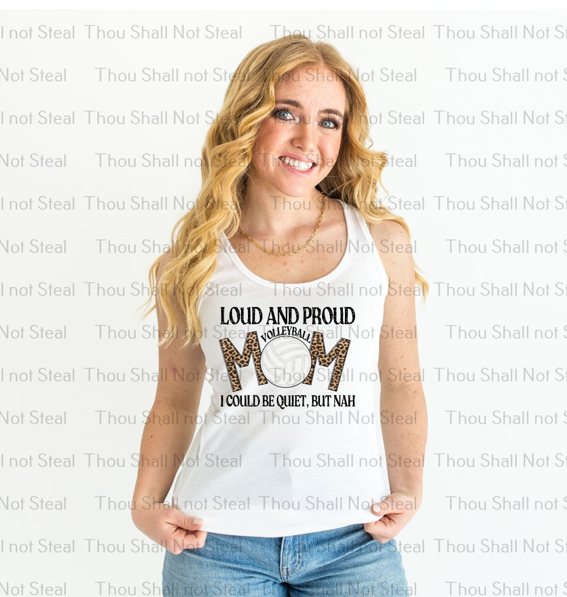 13-174 Loud and Proud Volleyball Mom DTF TRANSFER ONLY