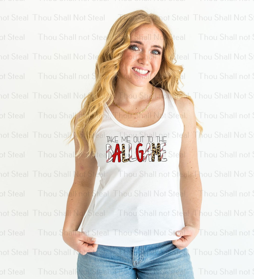 13-189 Take Me Out to the Ballgame Completed Tee