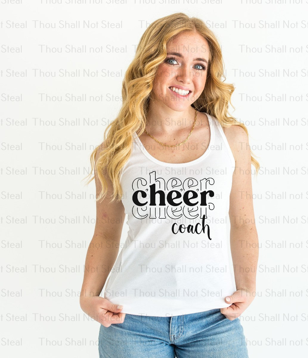 13-198 Cheer Coach DTF TRANSFER ONLY
