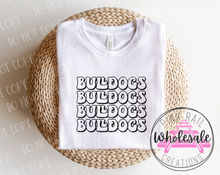 Load image into Gallery viewer, 13-21 Bulldogs Retro Stack Completed Tee
