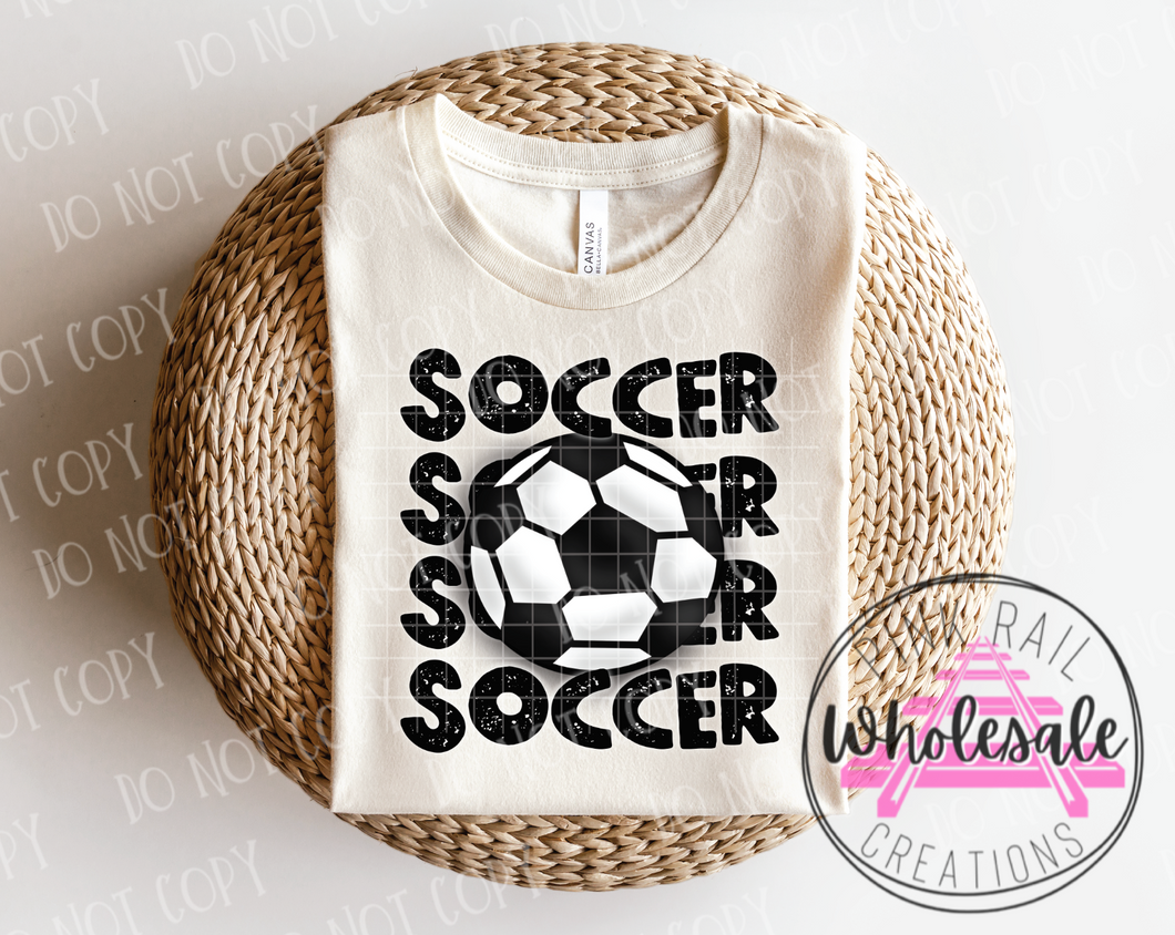 13-38 Soccer Stacked Completed Tee