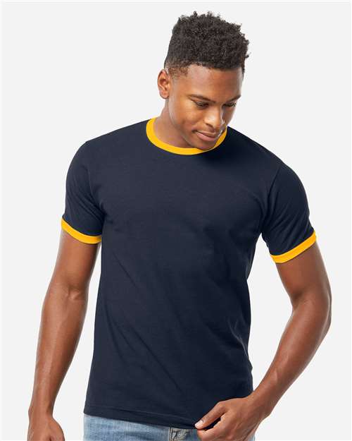Unisex Fine Jersey Ringer T-Shirt