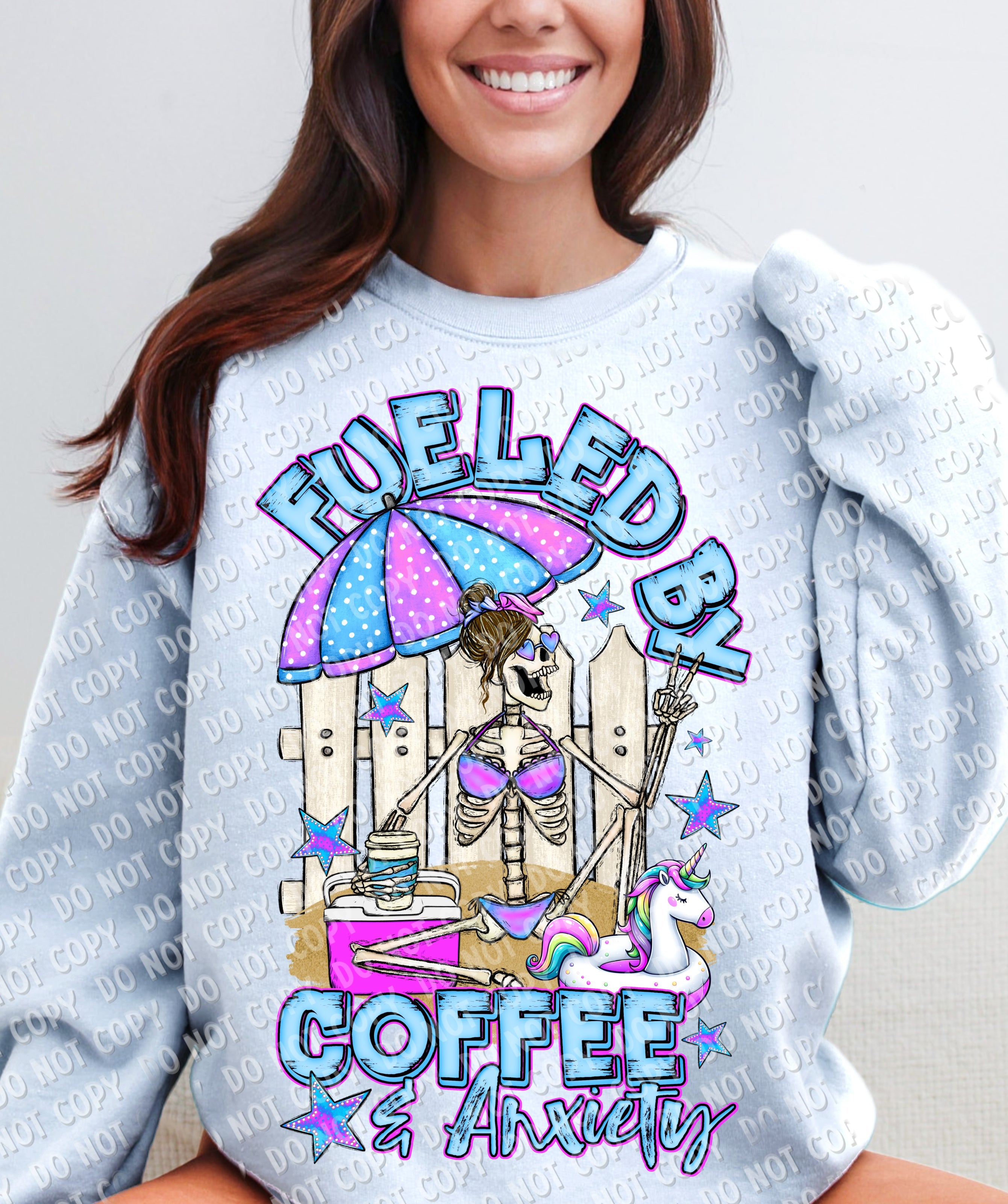 15-29 Fueled By Coffee and Anxiety Completed Tee