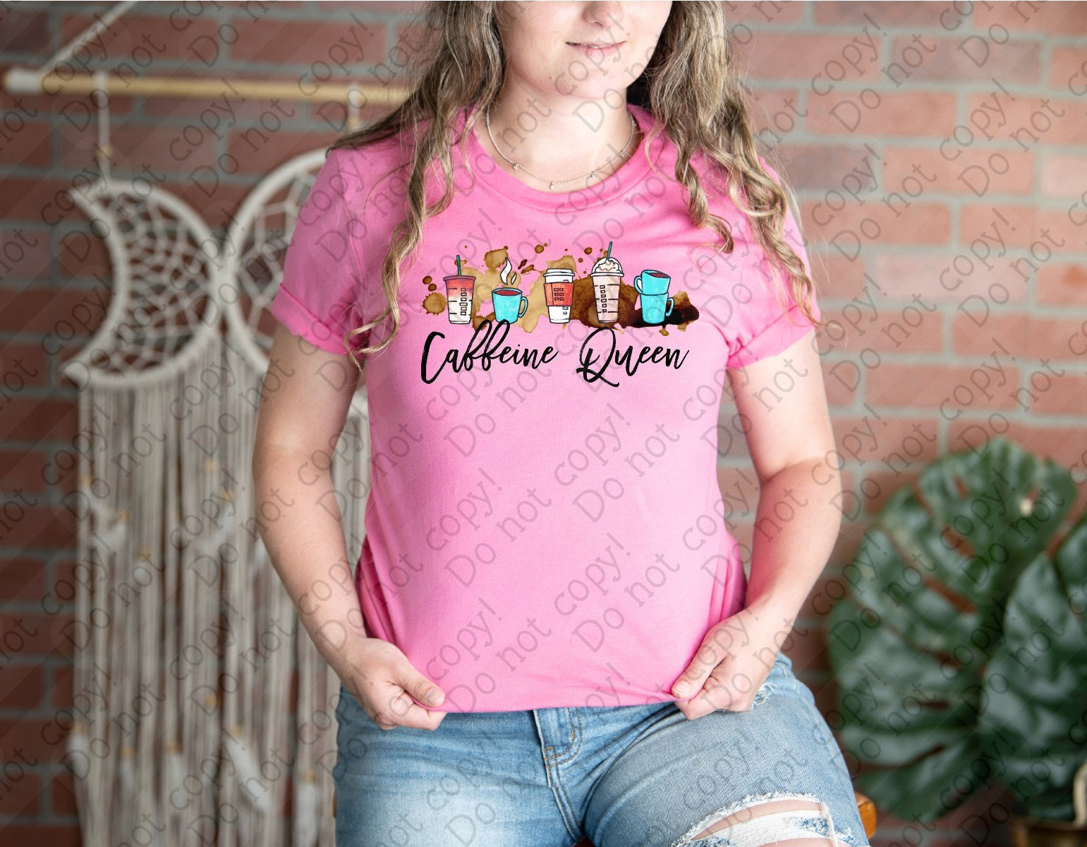 15-41 Caffeine Queen DTF TRANSFER ONLY