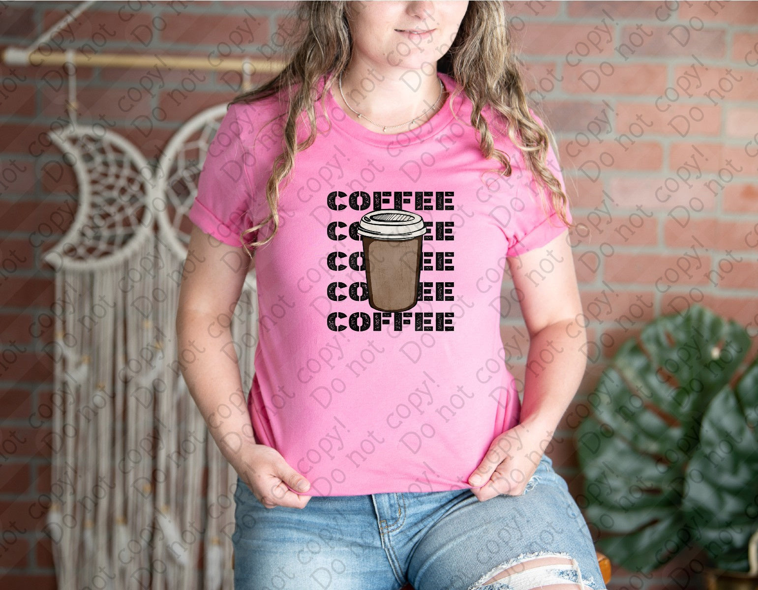 15-44 Stacked Coffee DTF TRANSFER ONLY