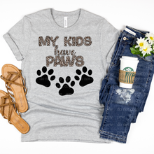 Load image into Gallery viewer, 19-03 My kids have paws Completed Tee
