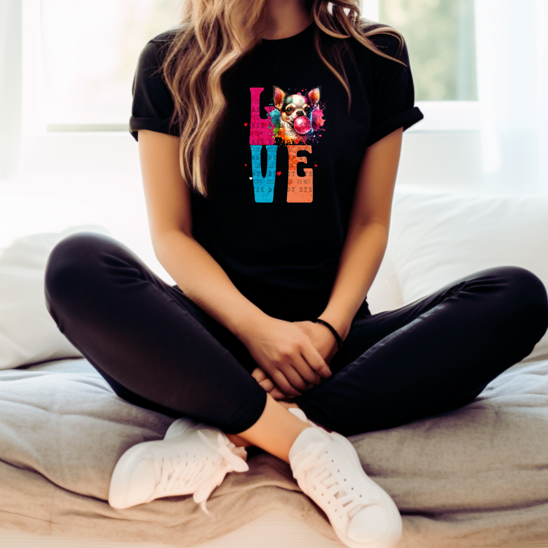 19-48 Love Chihuahua DTF TRANSFER ONLY