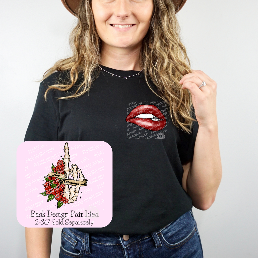 02-369 Biting Lips DTF TRANSFER ONLY