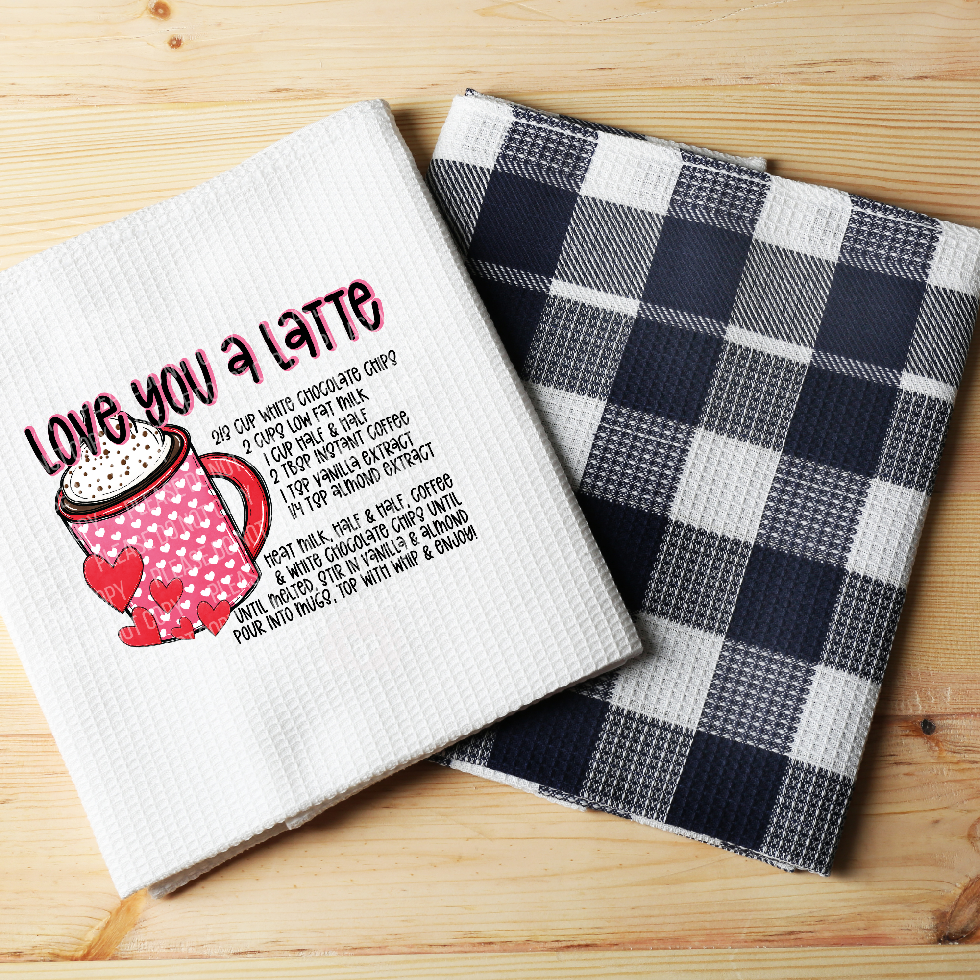 02-377 Love You A Latte Recipe DTF TRANSFER ONLY