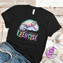 Load image into Gallery viewer, 20-01 nothing magical about exercise Completed Tee
