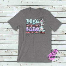 Load image into Gallery viewer, 20-02 yoga keeps me sane Completed Tee
