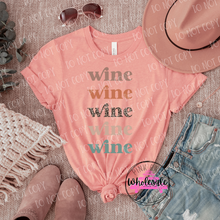 Load image into Gallery viewer, 21-04 Aesthetic Stack Wine Completed Tee
