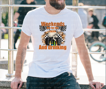 Load image into Gallery viewer, 21-07 Weekends are for the races Completed Tee
