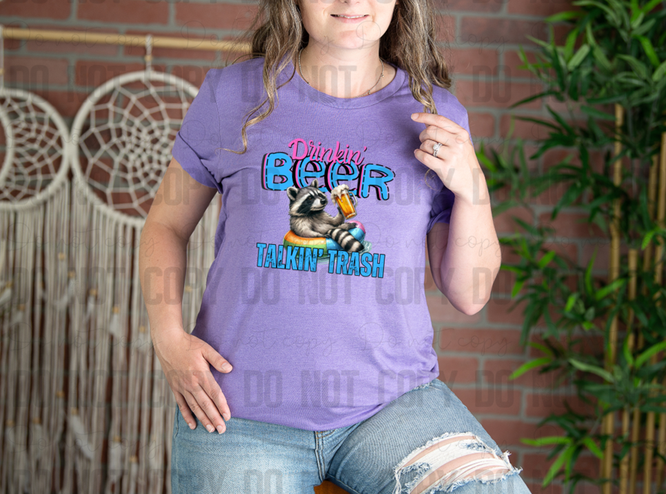 21-14 Drinkin' Beer Talkin' Trash DTF TRANSFER ONLY