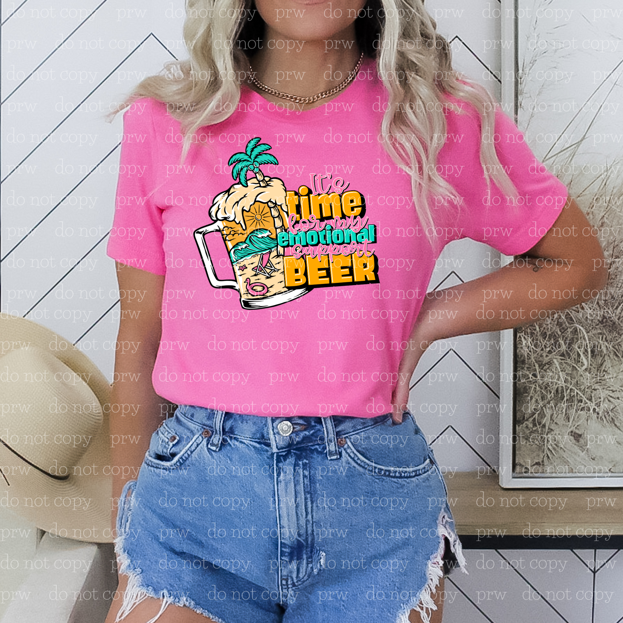 21-05 Emotional Support Beer DTF Transfer ONLY