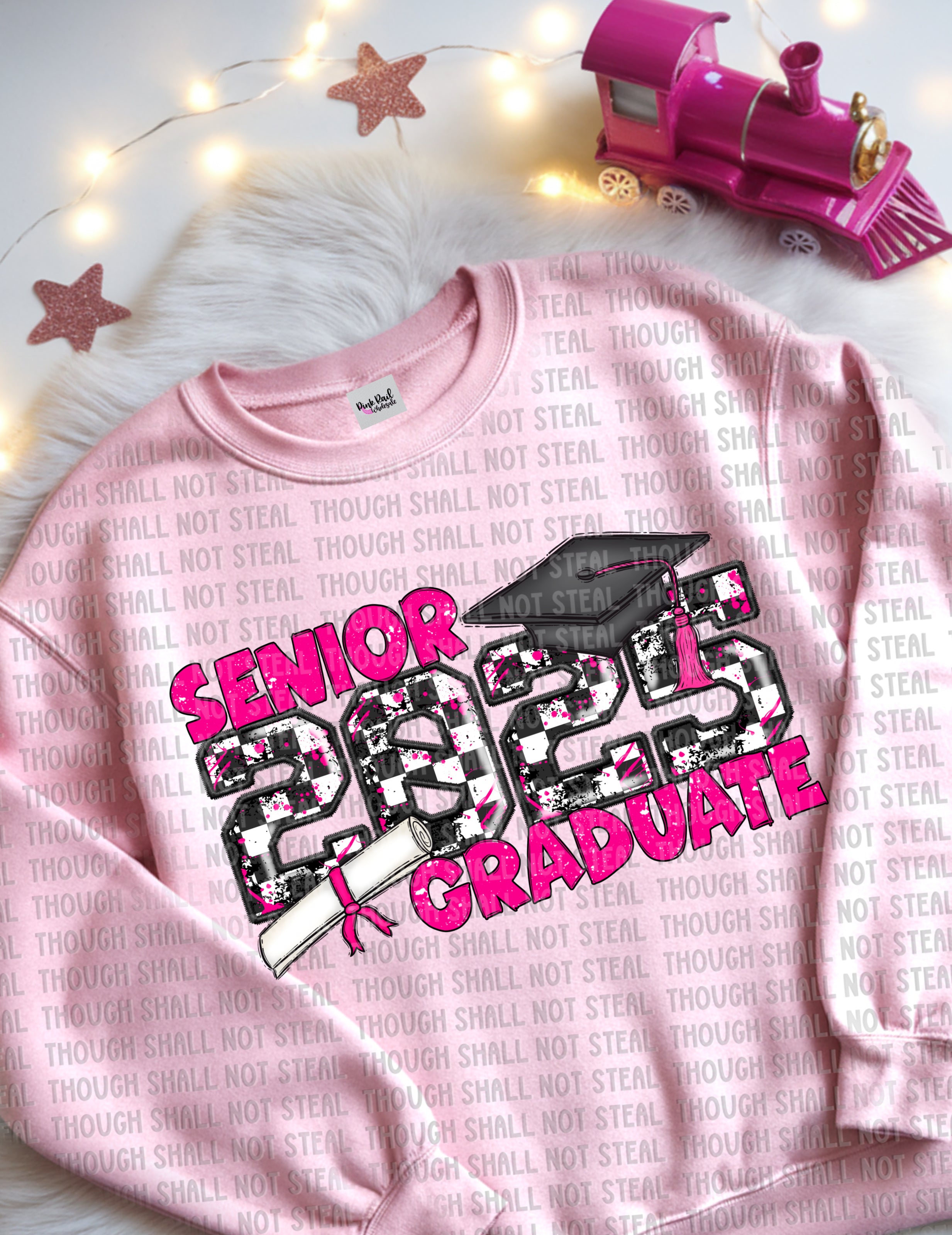 22-56 B Senior 2025 Graduate - Pink DTF TRANSFER ONLY