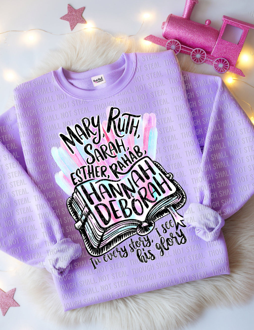 24-13 In Every Story I See His Glory Completed Tee