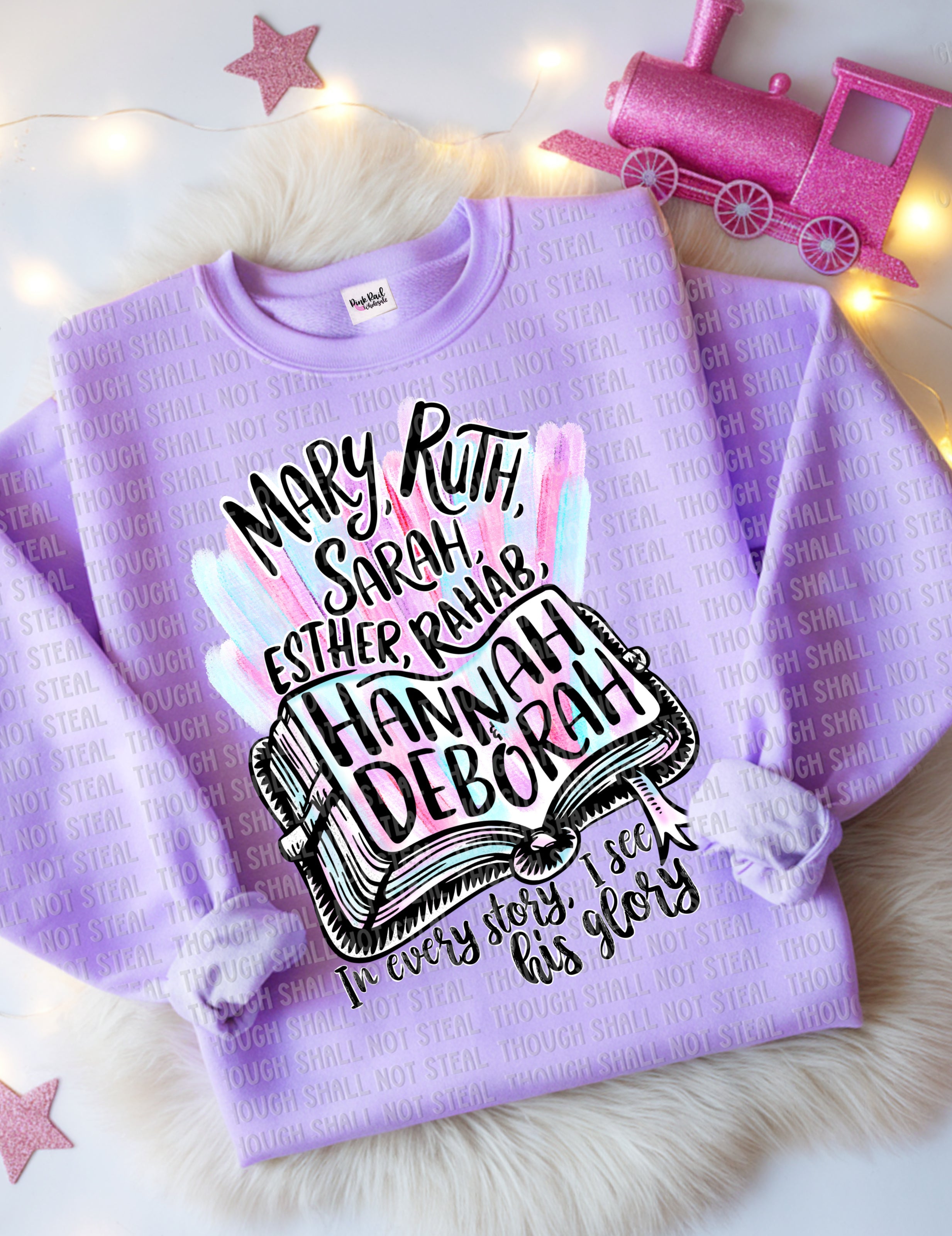 24-13 In Every Story I See His Glory Completed Tee