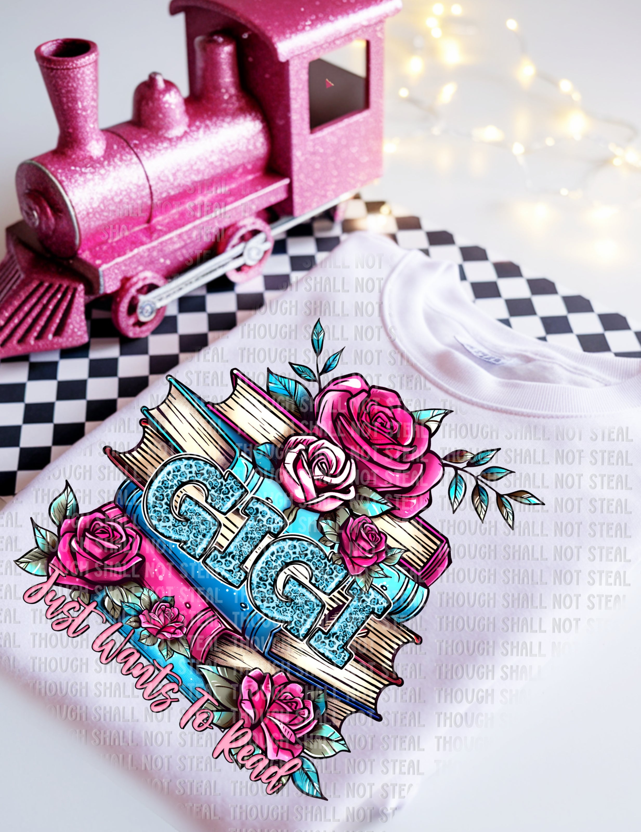 24-23 Gigi Just wants to Read Completed Tee