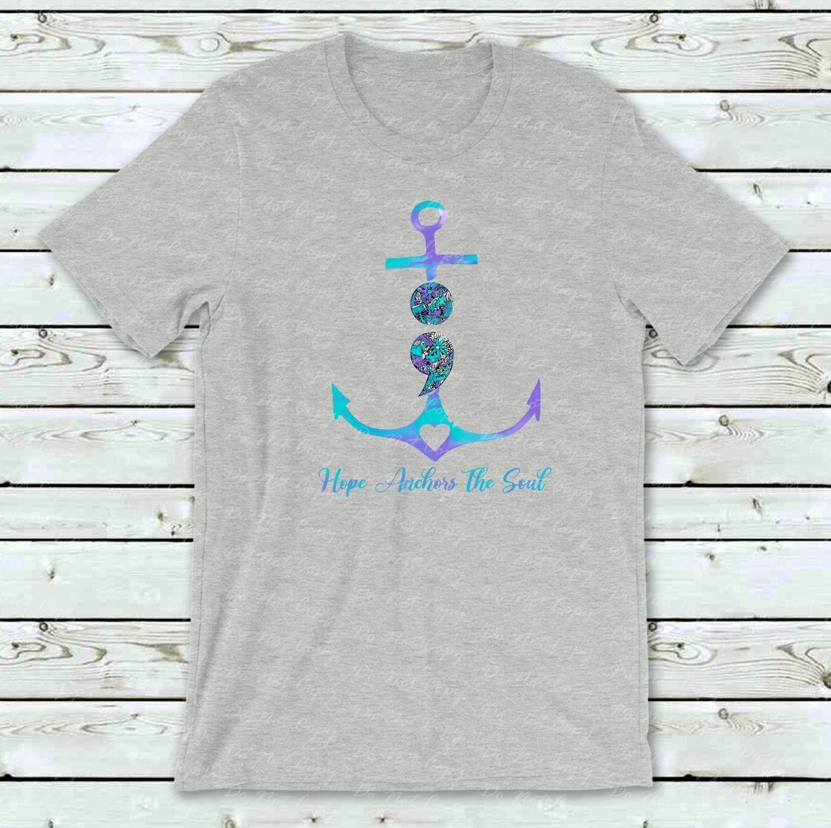 26-103 Hope Anchors the Soul Suicide Awareness DTF TRANSFER ONLY