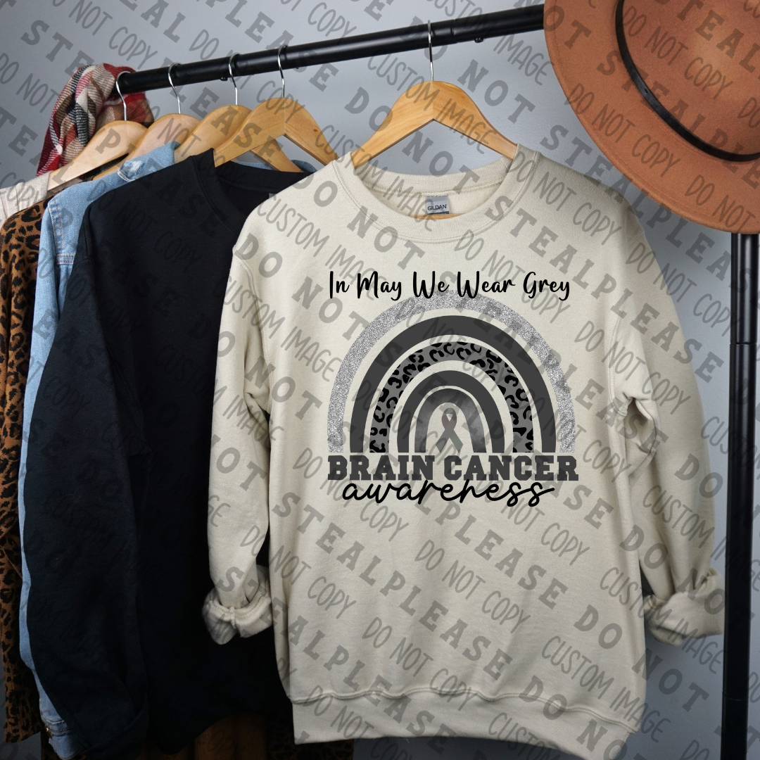 26-123 Brain Cancer Awareness Rainbow DTF TRANSFER ONLY