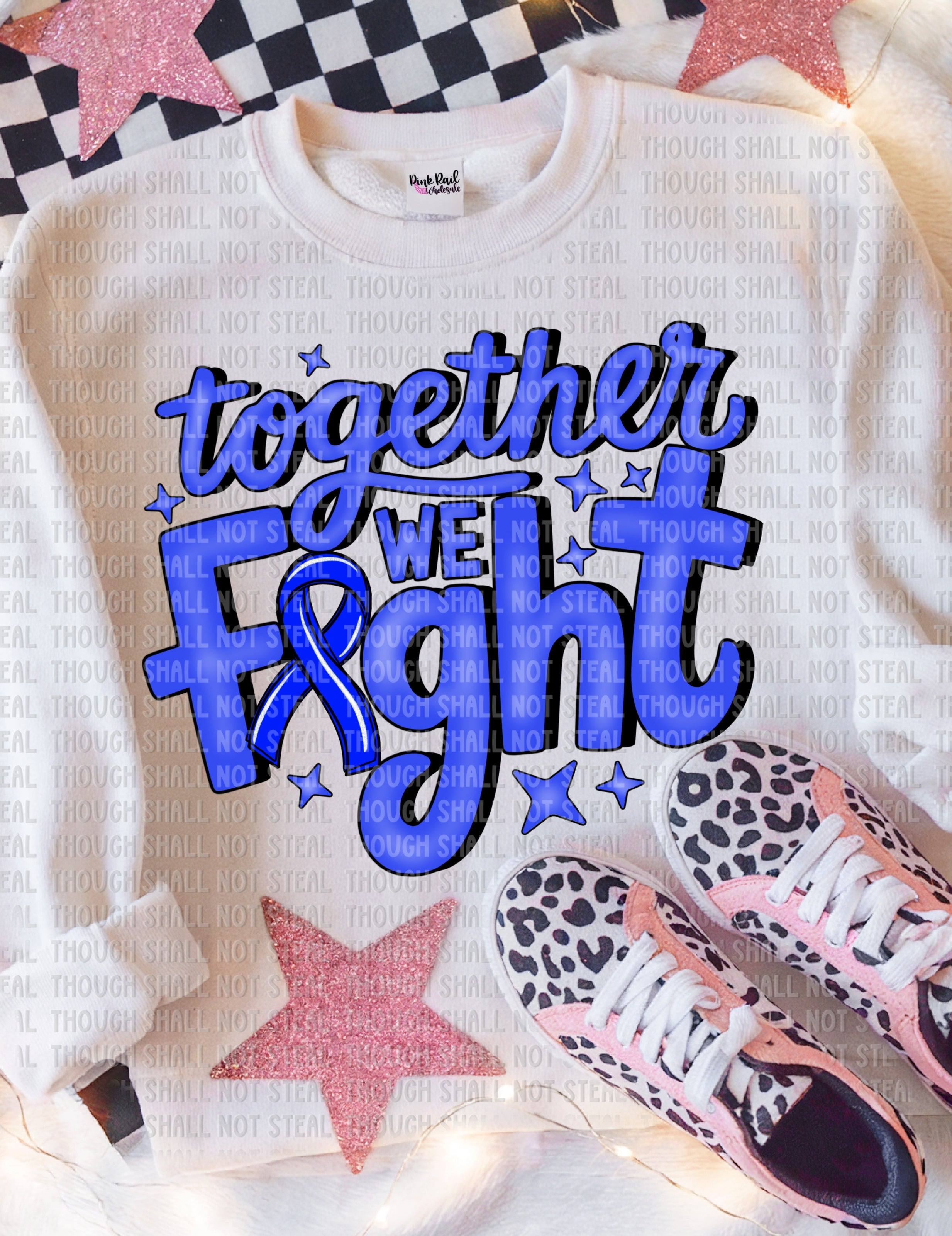 26-130 Dark Blue - Together We Fight Completed Tee