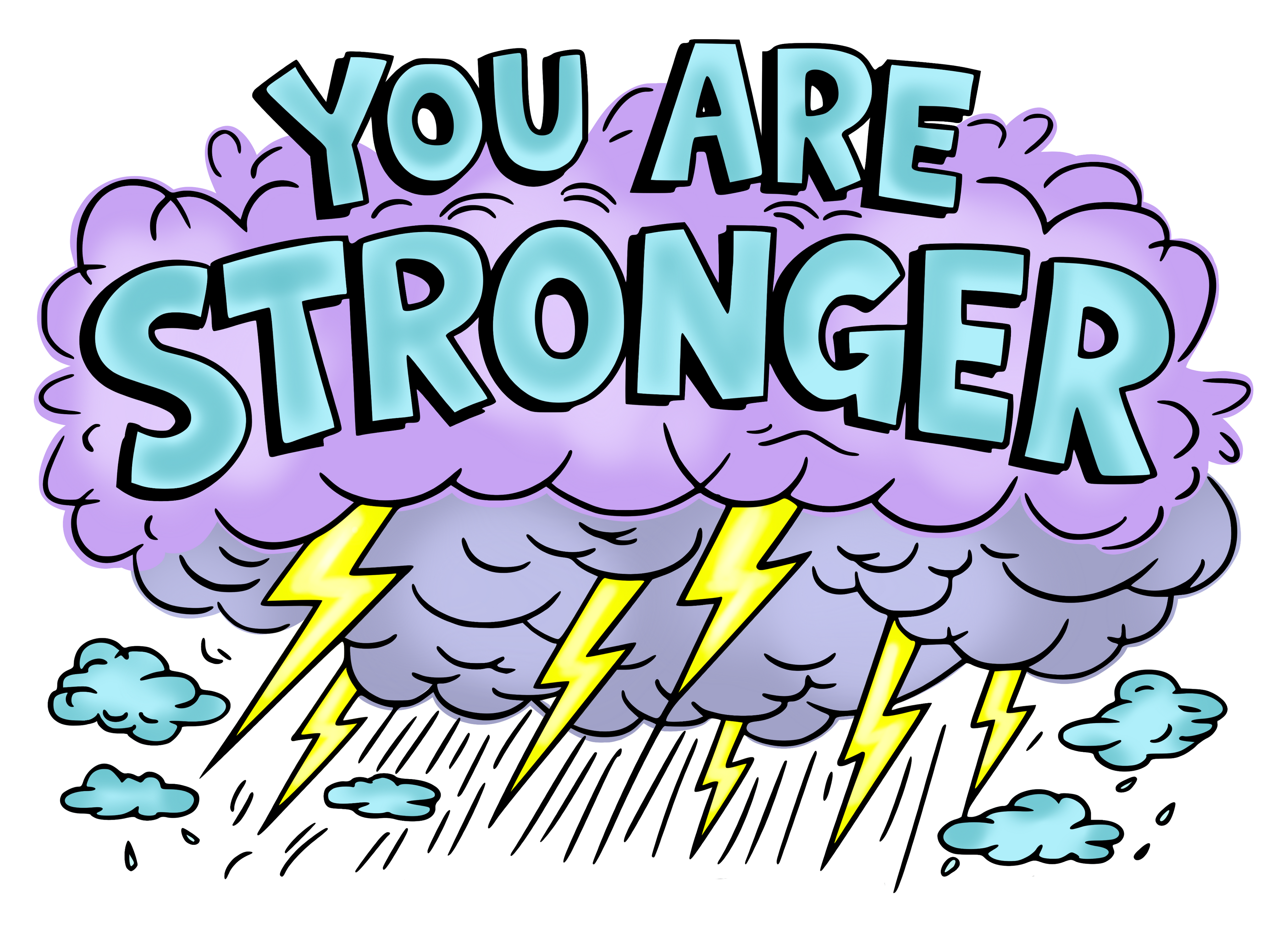 26-141 A Pocket_With_Words_glitter_Stronger_than_the_storm_with_sparkles Completed Tee